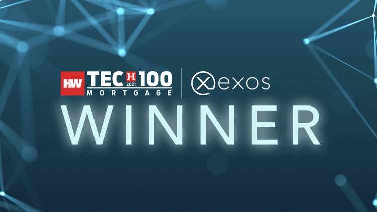 EXOS named a 2021 Housingwire Tech100 mortgage award winner 